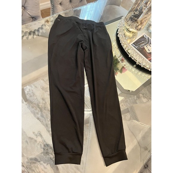 Marc New York Sweatpants Womens L Black Tapered Leg Stretch Missing Drawstring - Picture 12 of 14